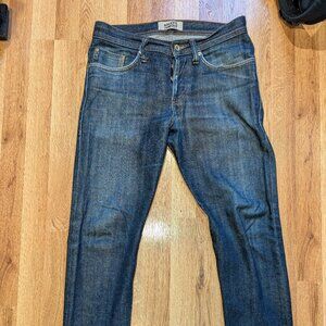 Naked & Famous Weird Guy 30 (fits like 32) Indigo Stretch Selvedge Jeans